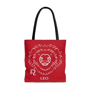 Leo Zodiac Tote Bag Large Polyester Astrology Gifts Birthday New